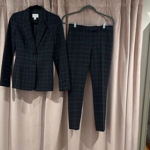 Lewis Black Plaid Blazer and Pants Set